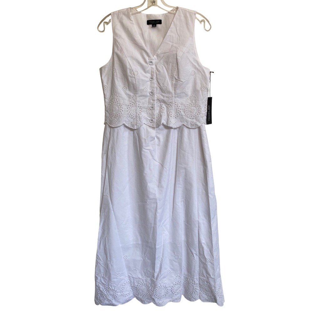 Rachel Zoe Sleeveless Crochet Lace‎ Midi dress - NWT - S